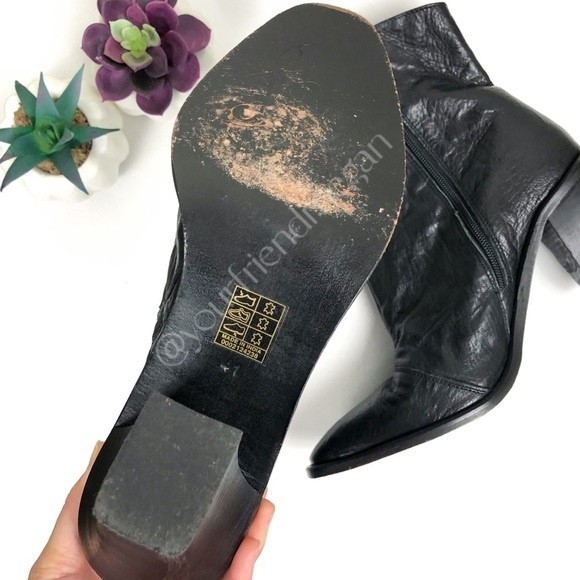 Free People Barclay Western Black Ankle Boots - Picture 11 of 13